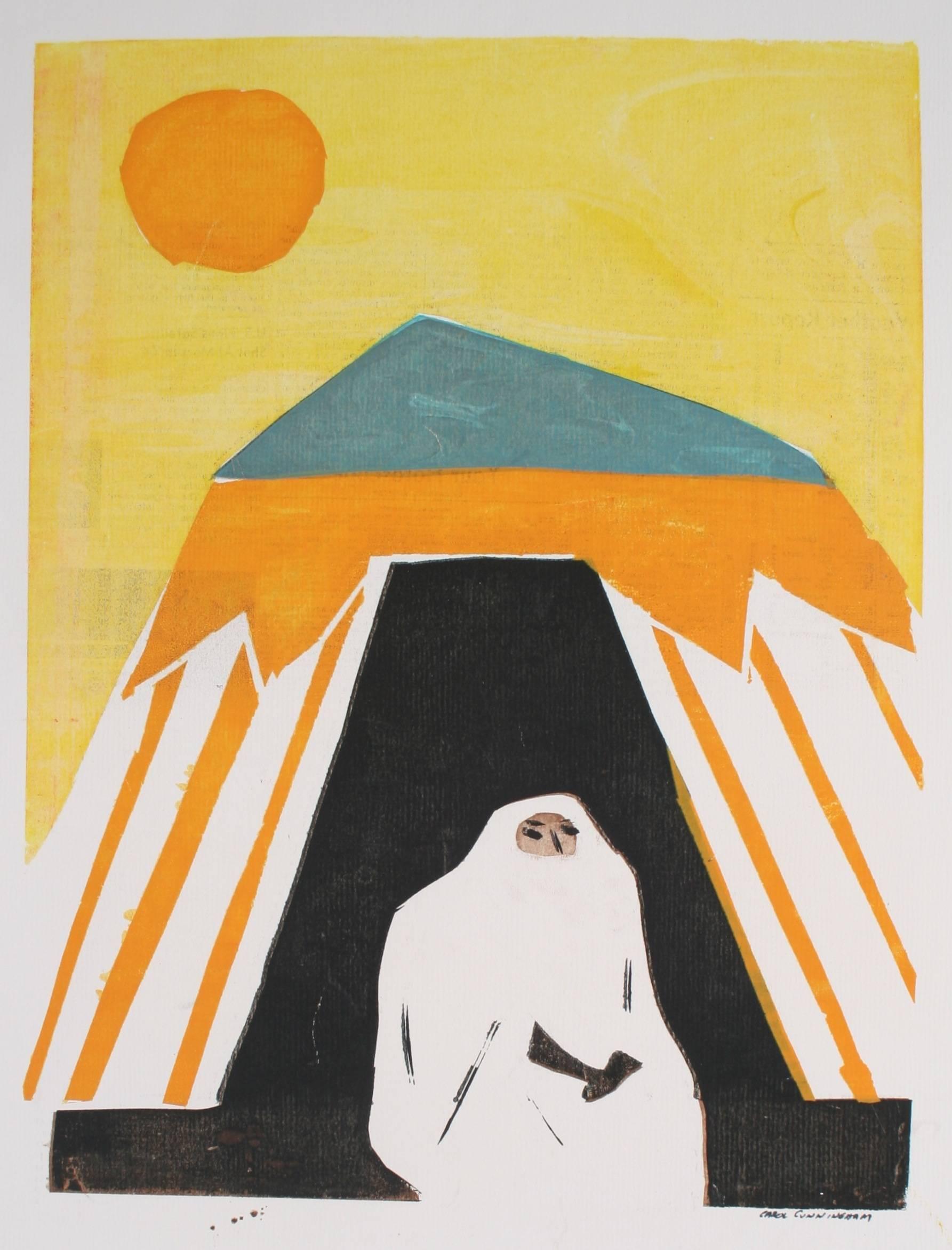 Carol Cunningham Portrait Print - Veiled Woman Under the Sun