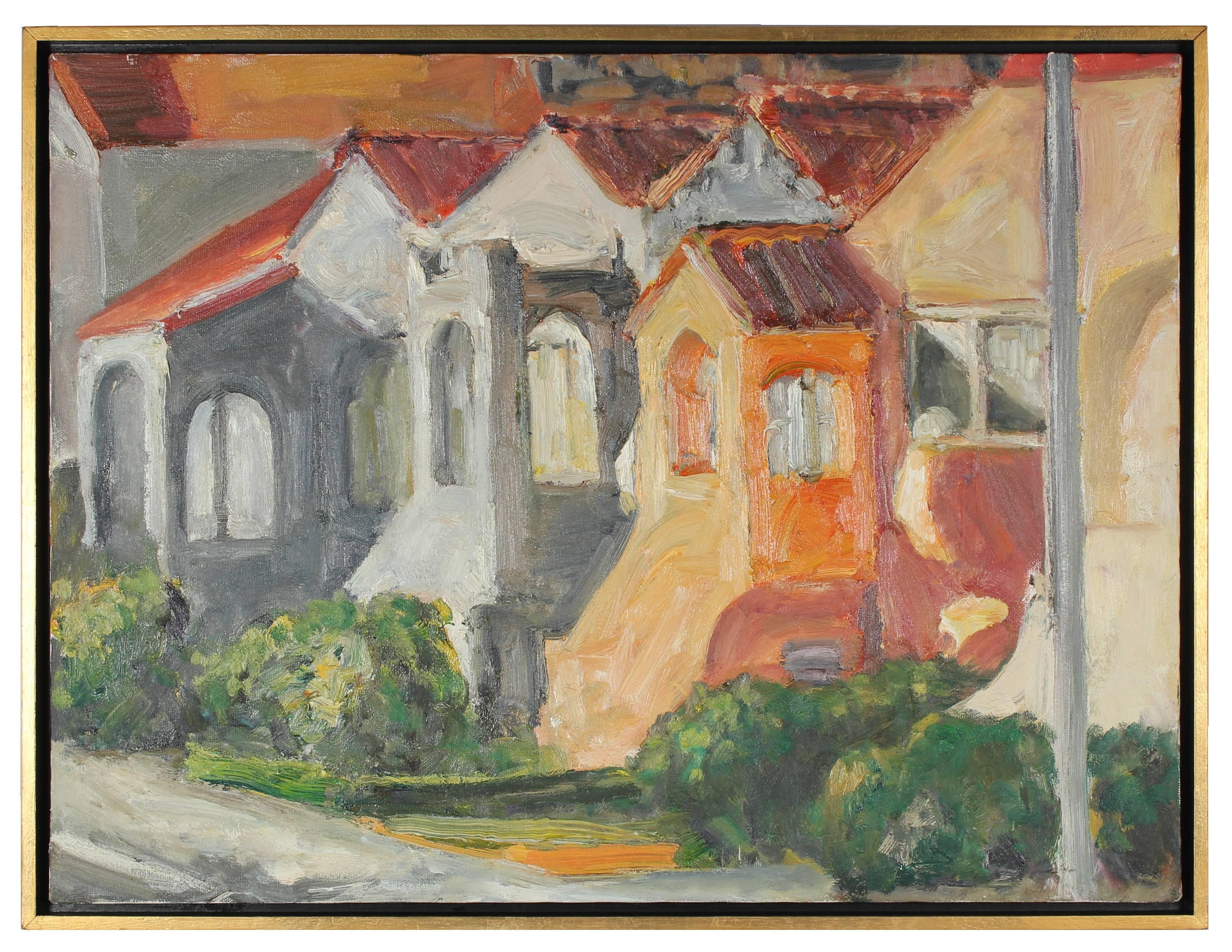 Jack Freeman Landscape Painting - San Francisco Houses