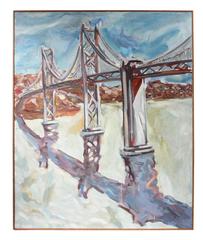 "Mid Span to the Main Land" Large Oil