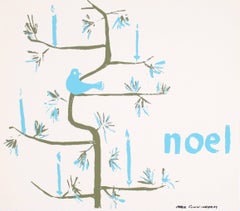 "Noel" Christmas Serigraph, Circa 1960s