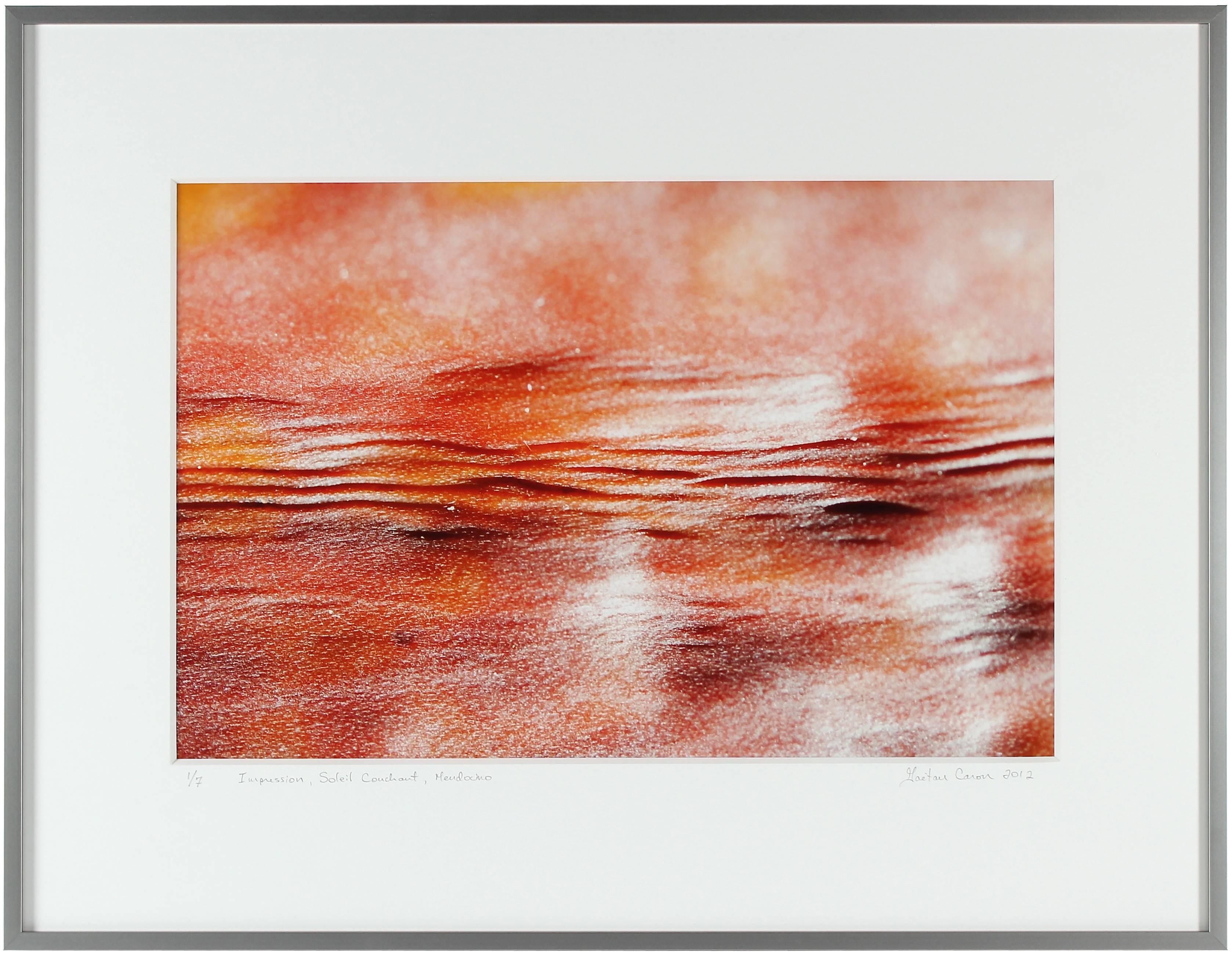 Gaétan Caron Color Photograph - "Impression, Soleil Couchant (Impression: Sunset)" Mendocino, CA Photograph