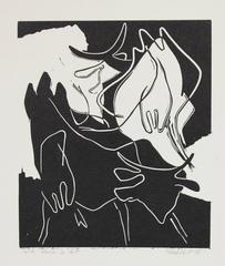 "Vache à Lait" Woodblock Abstract 4