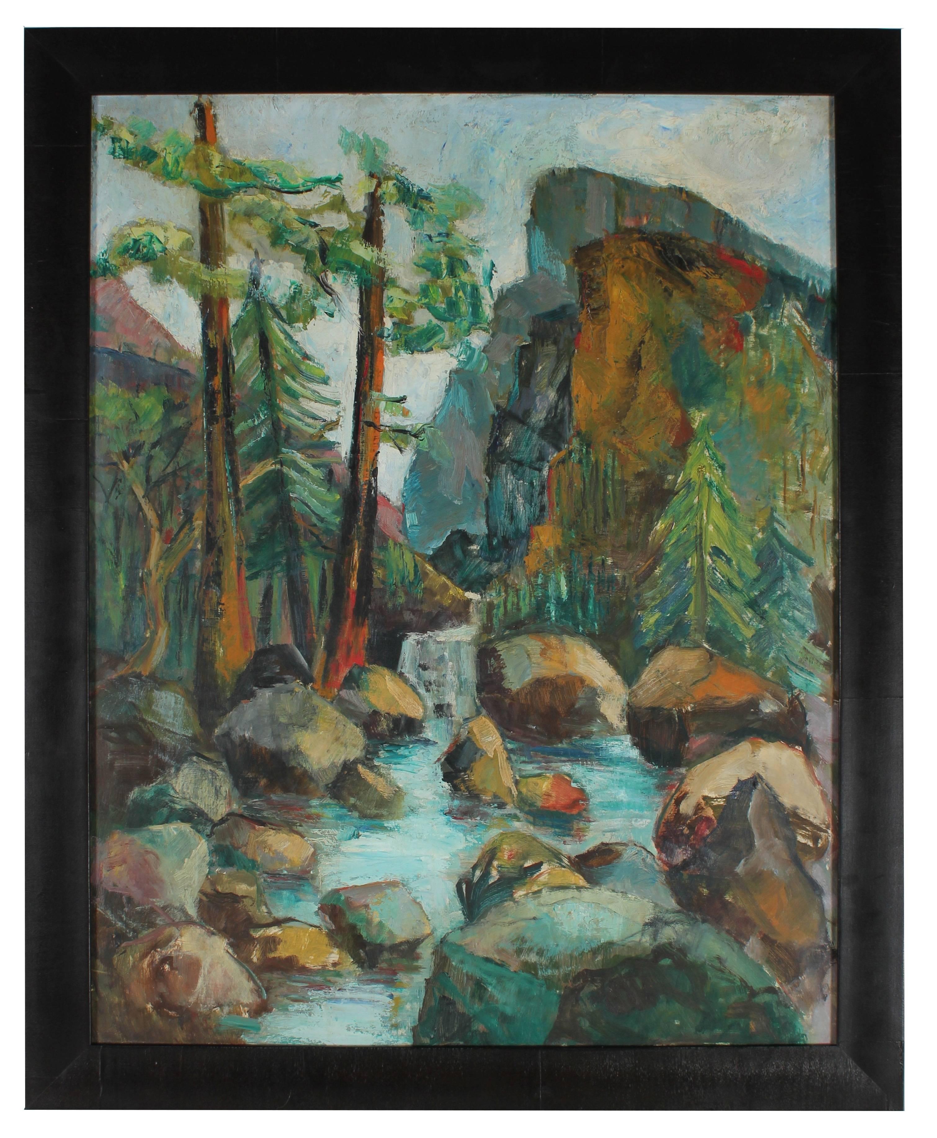 Frank Herman Landscape Painting - Inspiration Point, Yosemite