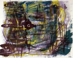Abstract Expressionist Lithograph, Circa 1950