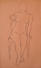 Minimalist Seated Nude