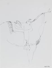 Study of a Horse with Saddle