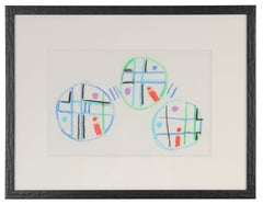 Modernist Geometric Abstraction in Pastel, Circa 1960s