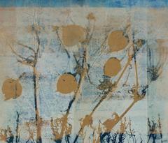 "Frost" Botanical Abstract Monotype, 20th Century