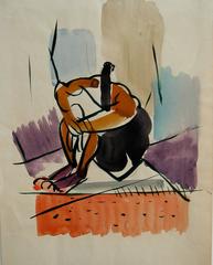 Seated Modernist Figure 1
