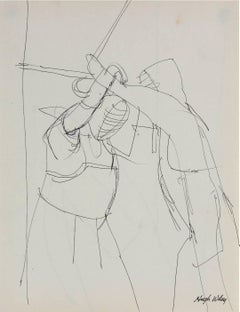 Fencing Match in Ink, 1966