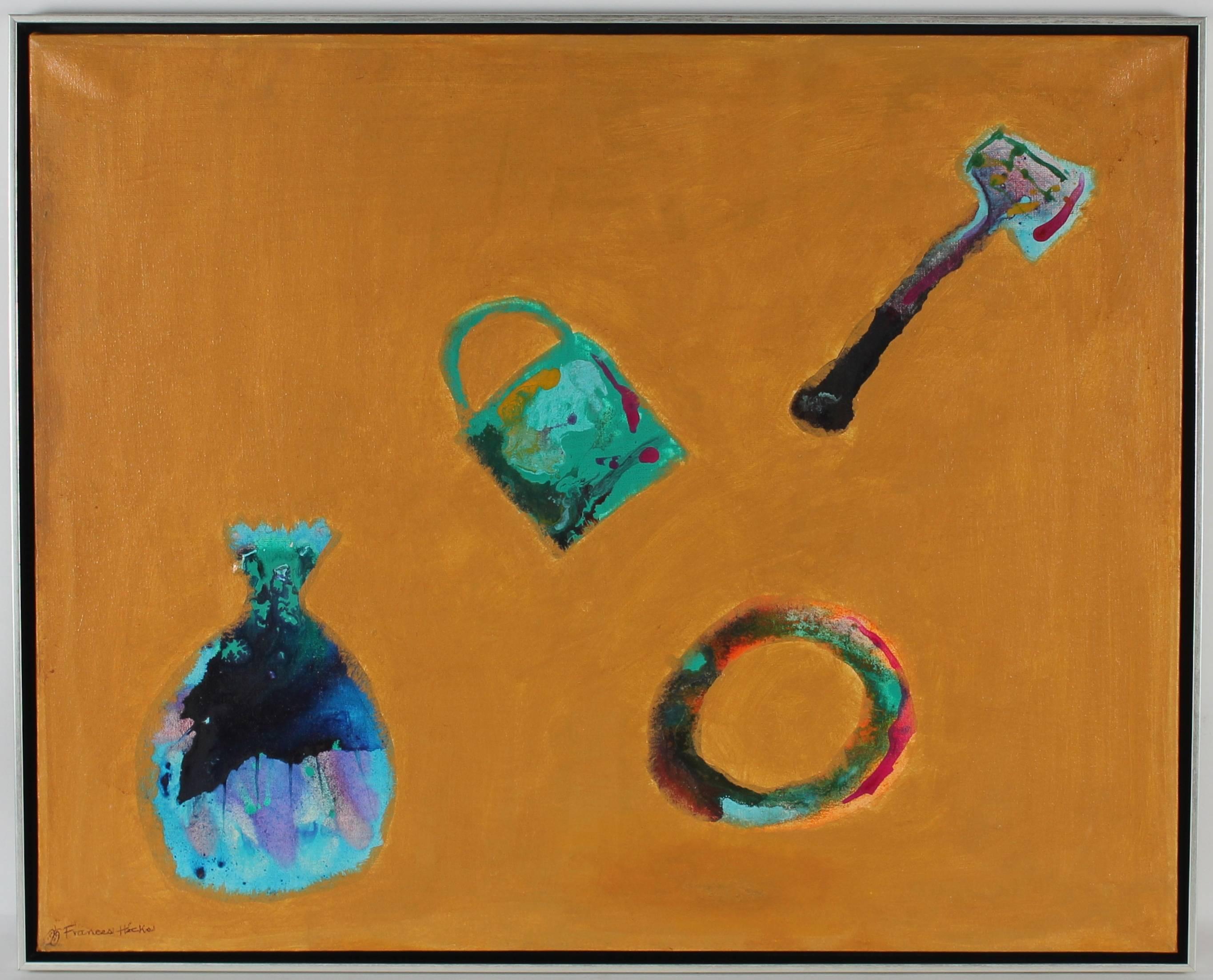 Frances Shifflette Hicks Abstract Painting - "Sunken Treasures"