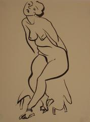 Expressionist Figure in Ink 12