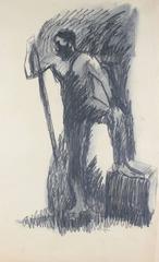 Standing Figure in Charcoal 1