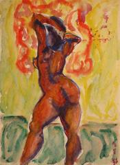 Expressionist Figure in Watercolor 4