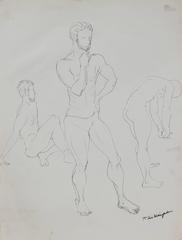 Figure Study in Three Poses 7