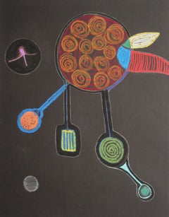 Bright Abstract in Pastel, 1973