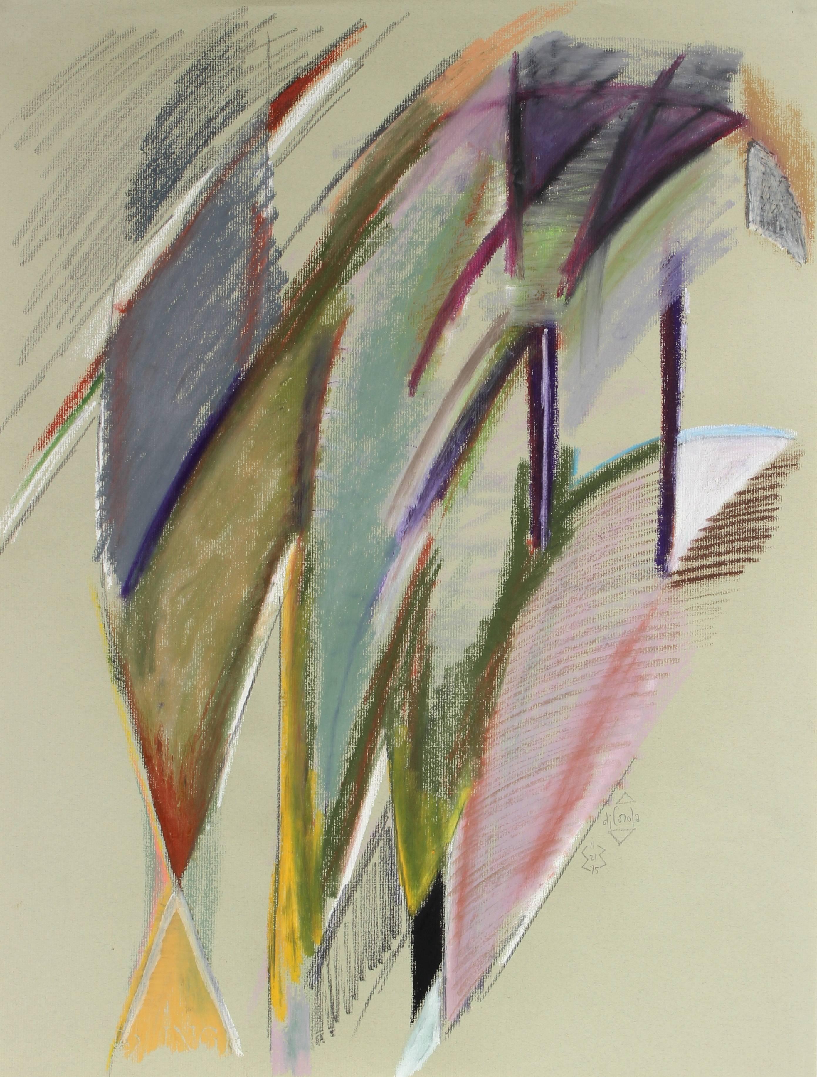 Michael di Cosola Abstract Drawing - Angular Pastel Abstract