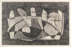 Cubist Abstract with Figures 9