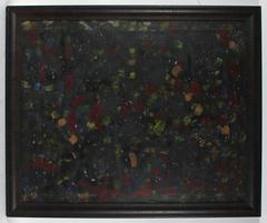 Abstract in Primary Colors, Acrylic Painting, 1960s