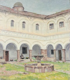 "Convento de San Francisco" Oil on Canvas, Circa 1940s