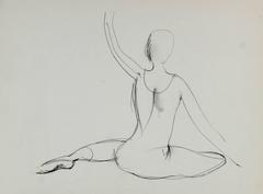 Graphite Drawing of a Dancer, 1974