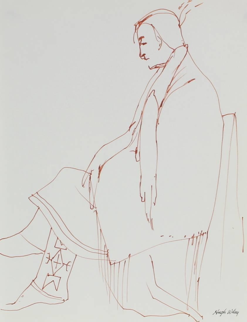 Hugh Wiley Portrait - Native American Woman