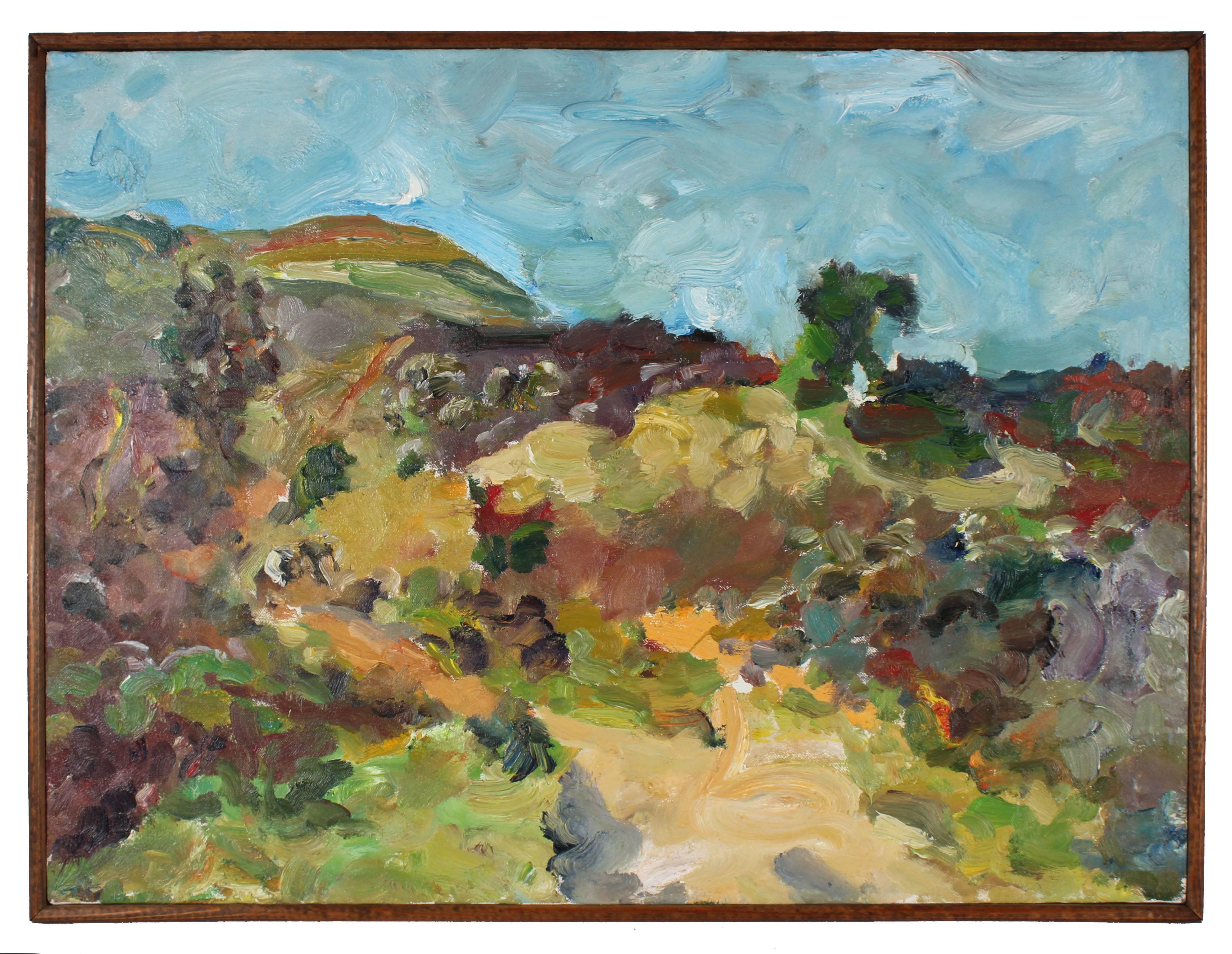 Jack Freeman Landscape Painting - Hillside Landscape in Oil