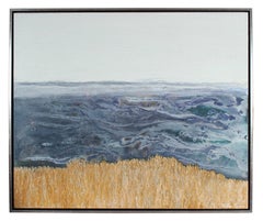 "Sea Ranch Bluff", Abstracted Northern California Seascape in Oil , 2017
