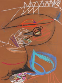 Modernist Abstract in Pastel, Circa 1970s