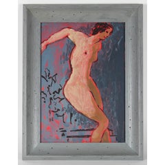 Modernist Nude with Blue 12