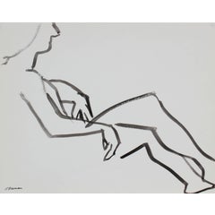 Modernist Figure Study in Ink, 1976 9