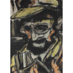 Expressionist Portrait Painting, Circa 1950s 6