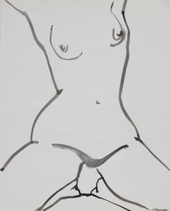Monochromatic Figure Drawing in Ink, 1976