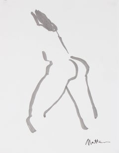 Modernist Figure in Ink, 20th Century