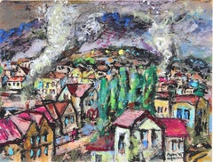 "Yugoslavia" Pastel and Gouache, 1946