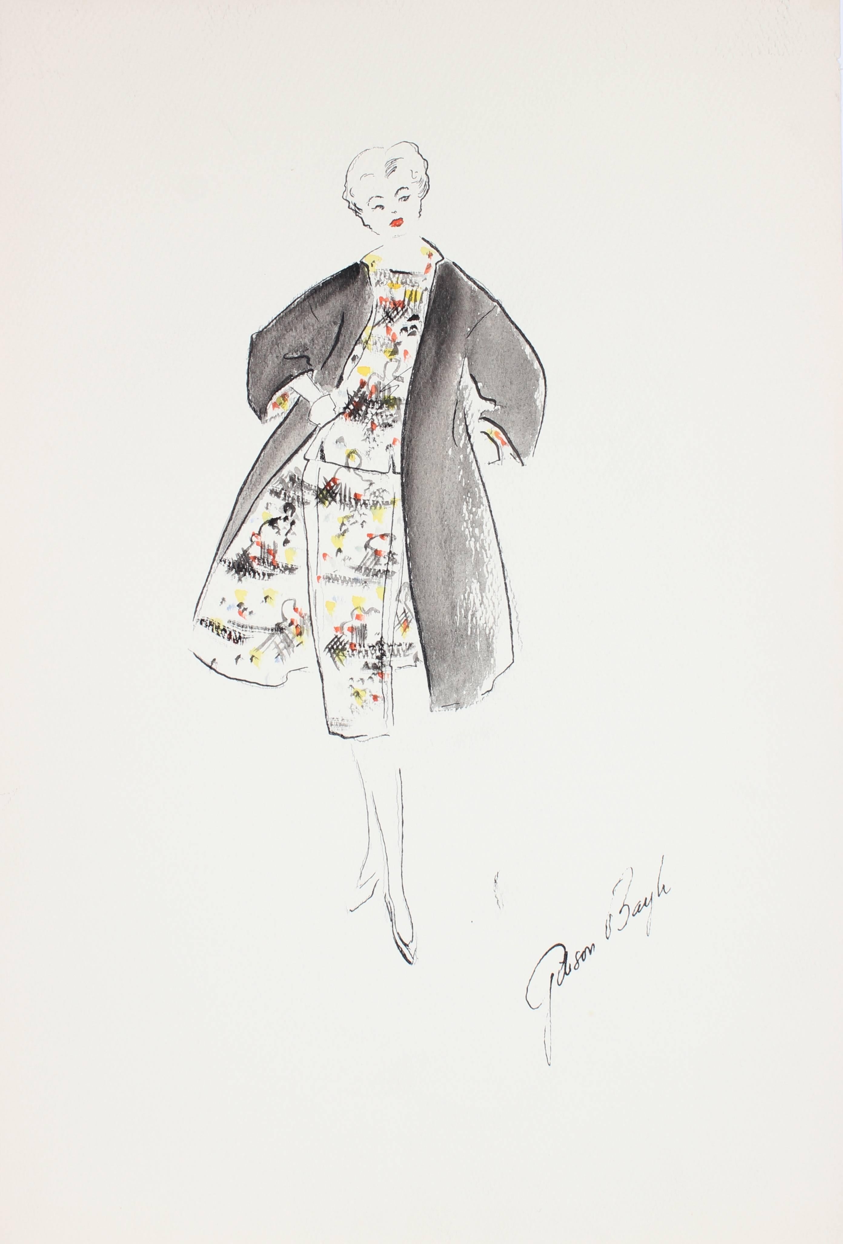 gouache fashion illustration