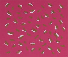 Abstract Fiber Collage in Pink, 20th Century