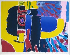 "Target Man" Yellow, Blue, and Black, Silkscreen, 1975