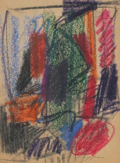 Abstract Expressionist Study in Pastel, 1958