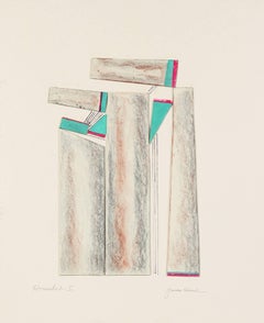 "Haremheb I" Abstract Collage, Late 20th Century