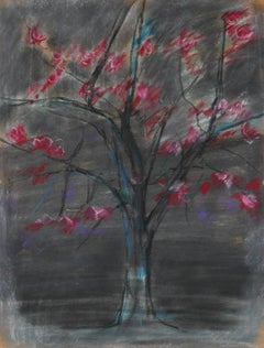 Cherry Blossom Tree in Pastel, 20th Century