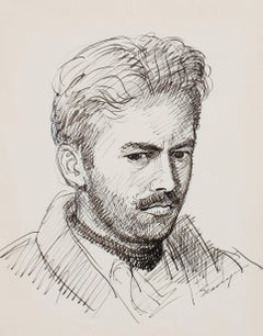 Artist Self-Portrait in Ink