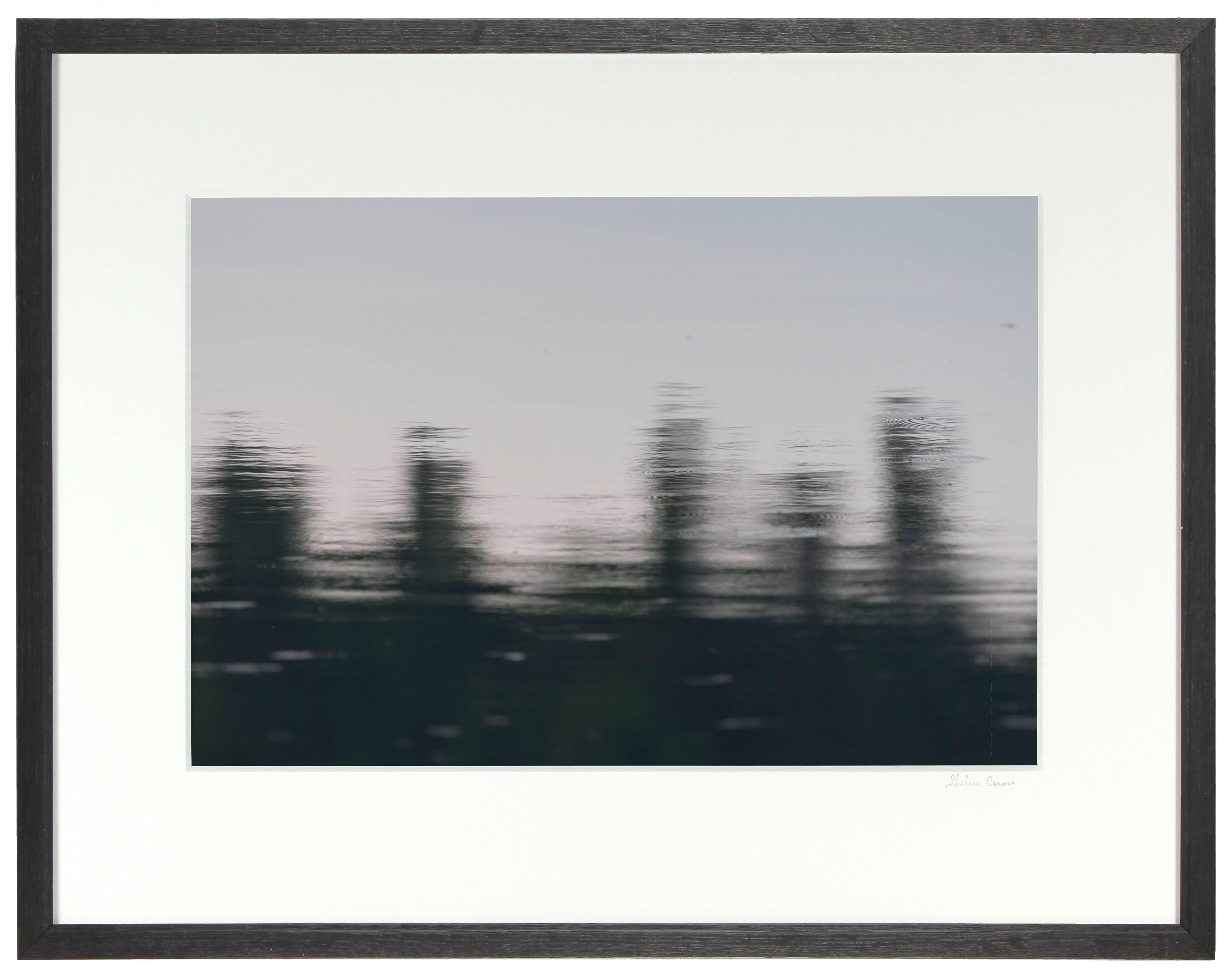 Entitled "Gratte-ciels (Skyscraper Pines)", this 2014 archival photograph on Hahnemuhle Fine Art Pearl paper is by contemporary Mendocino/Bay Area artist, Gaétan Caron (b. 1964), co-founder of Lost Art Salon in San Francisco. Gaétan