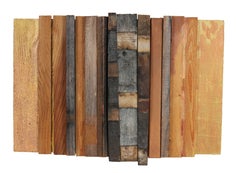 "In a Grove" Mixed Media Abstract with Wood, 2006