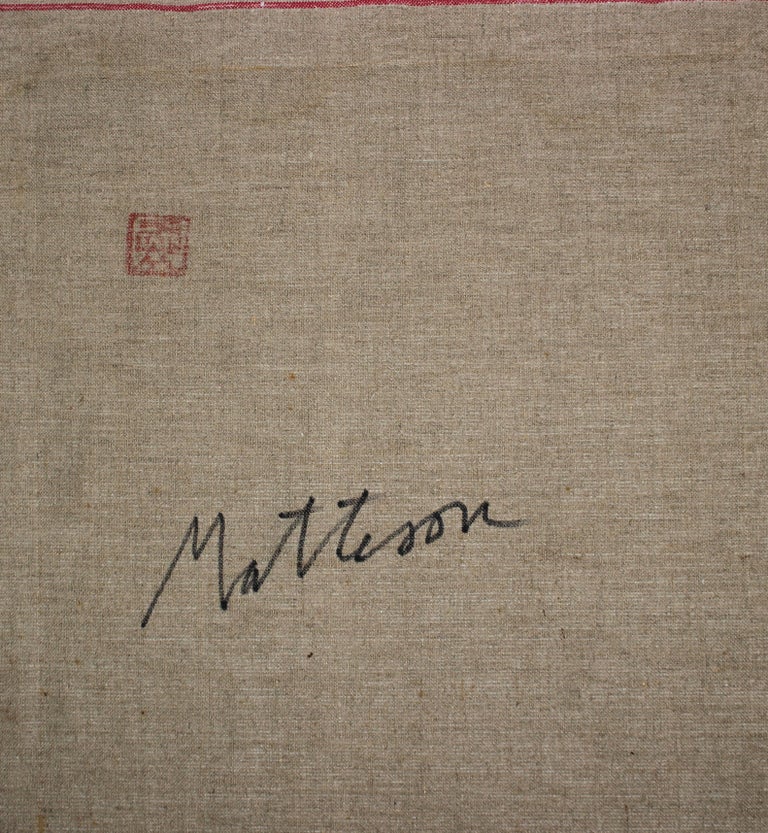 Rip Matteson - Woman with Glasses, Modernist Portrait in Oil, 1969 For ...