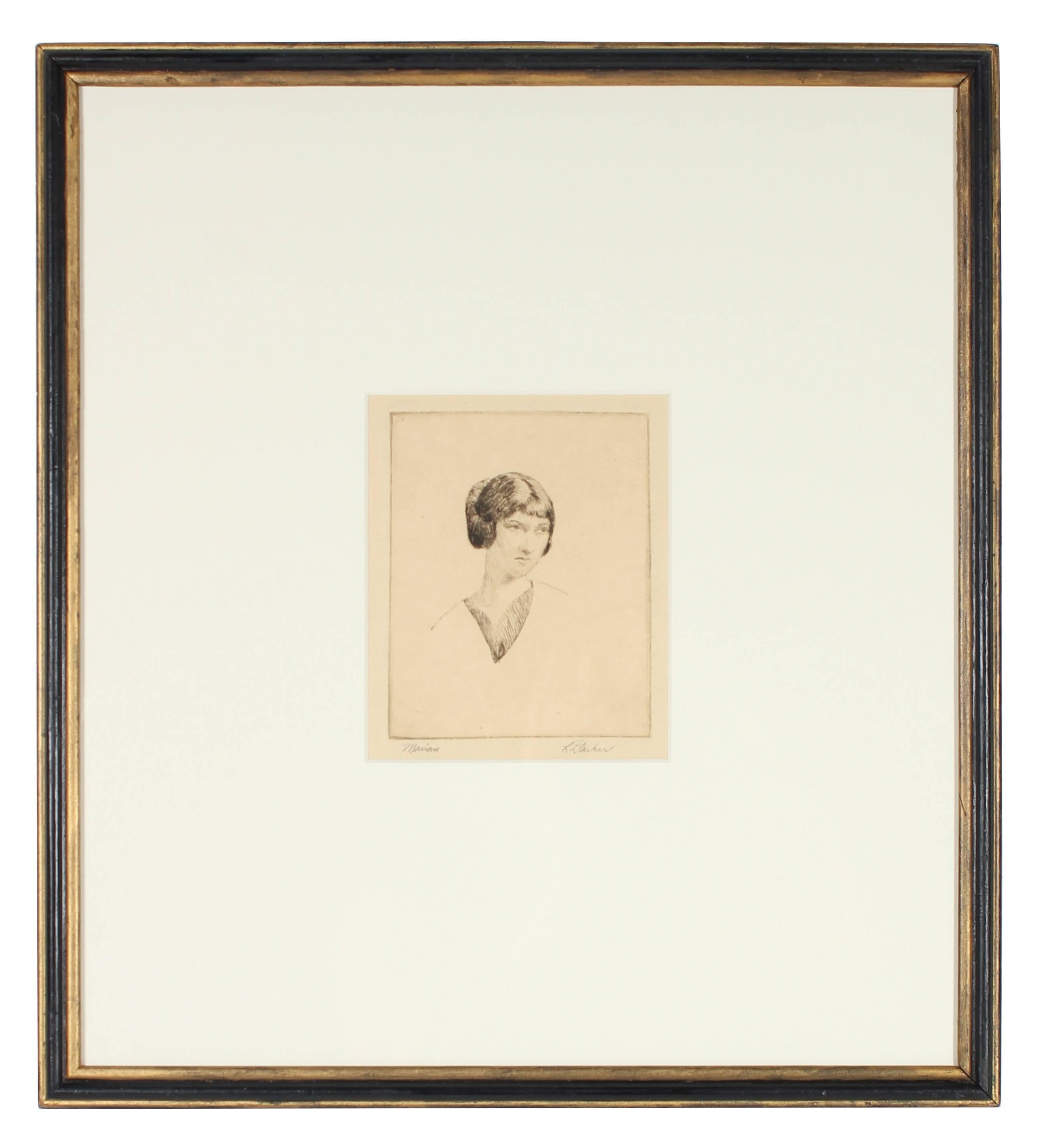 Portrait of a Woman - Print by Lawton S. Parker