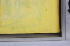 "Uranus" Large Abstract Expressionist Oil in Yellow, 1970s