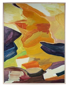 "Landscape" Large Abstract Oil Painting, 1986