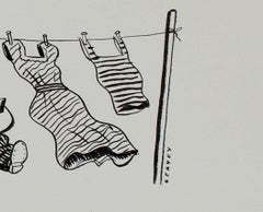 "Someone Had Made a Mistake" Ink on Paper Illustration, 1946