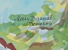 "Juniper Trio Above Caples Lake" California Landscape in Watercolor, 1996